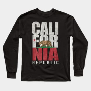 California Republic distressed design Long Sleeve T-Shirt